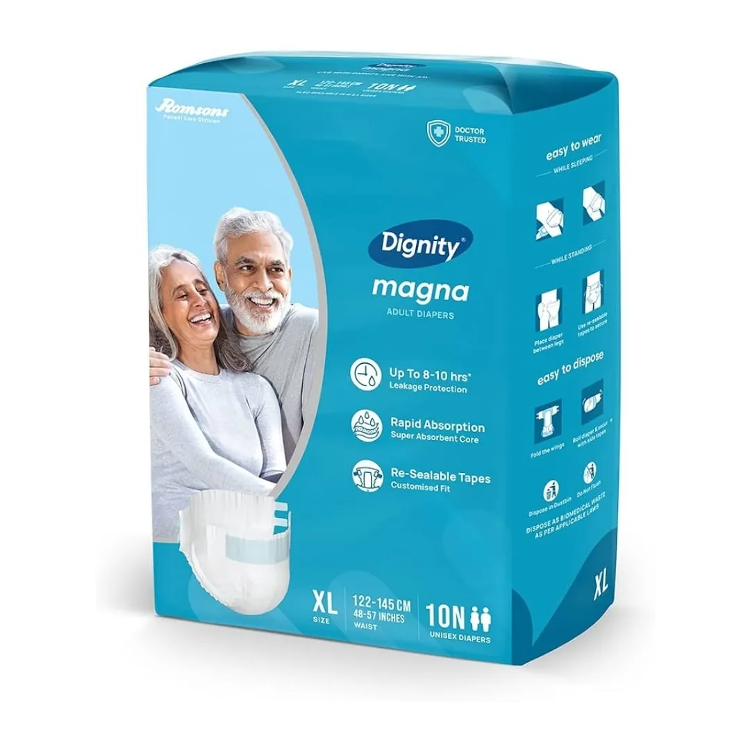 DIGNITY ADULT DIAPERS EXTRA LARGE 10S